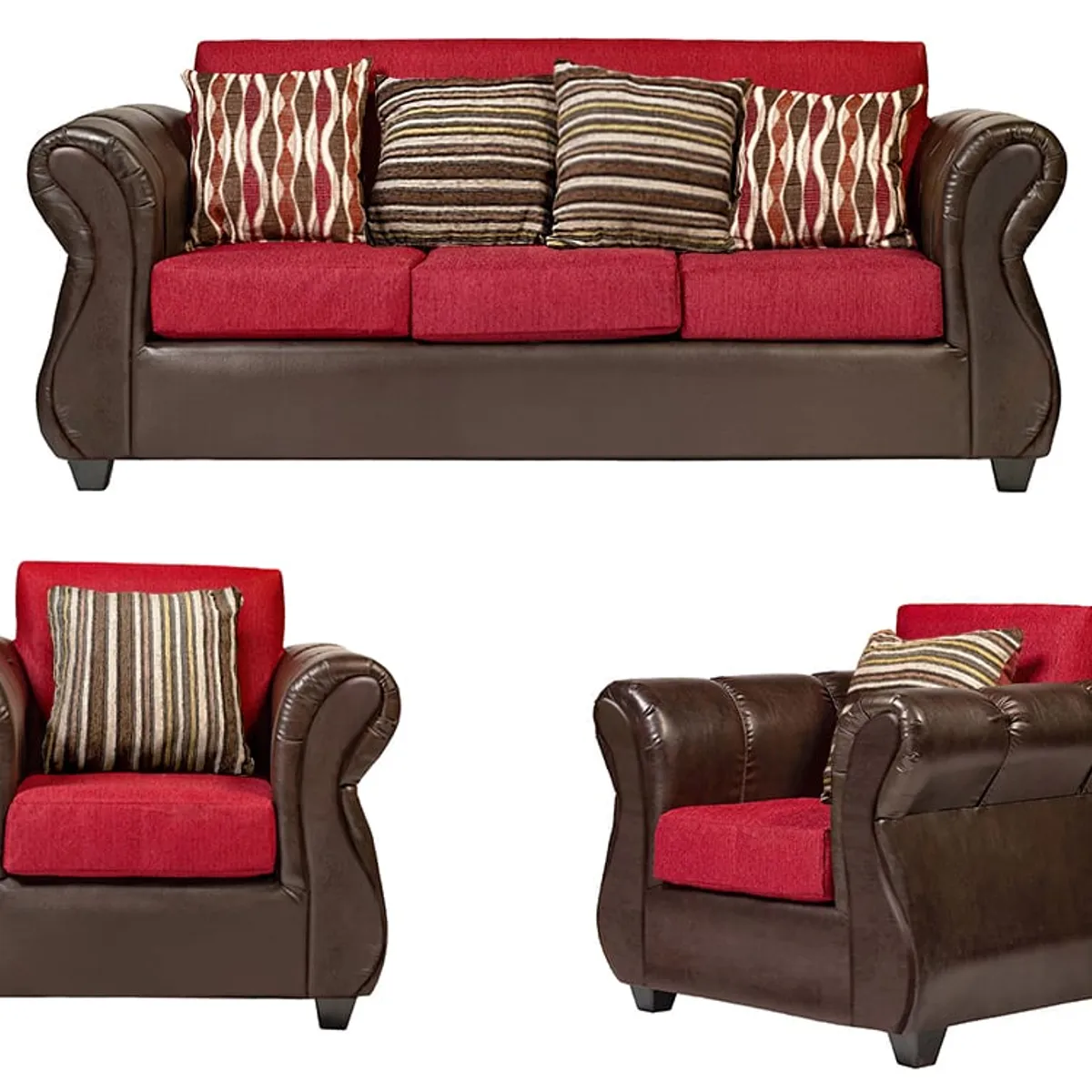 CASA WOW DECO - Living 3-1-1 Tela Girona Rojo