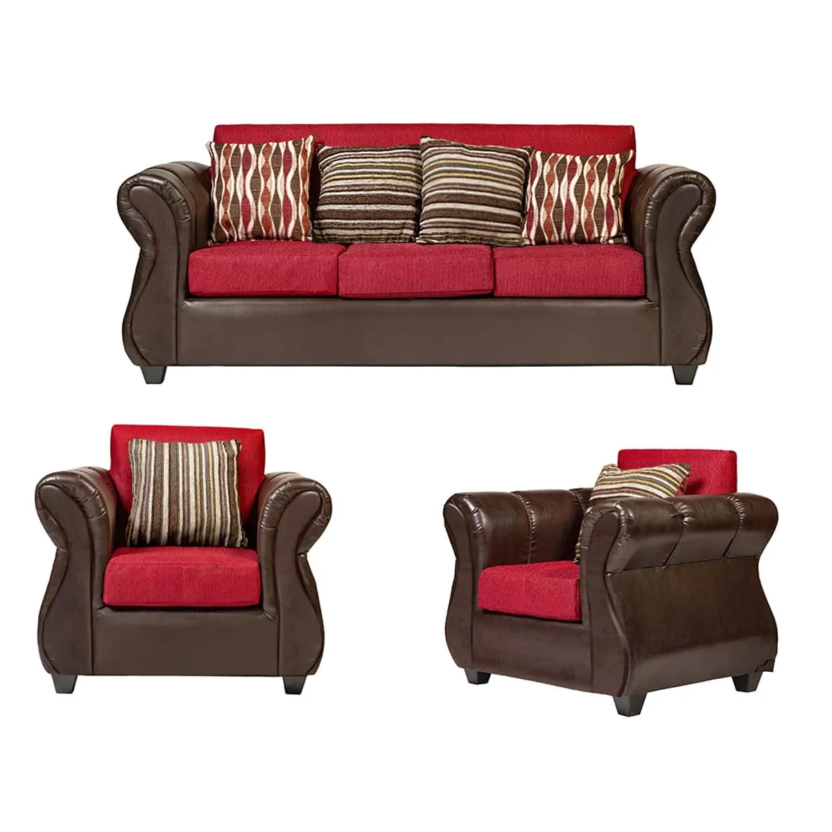 CASA WOW DECO - Living 3-1-1 Tela Girona Rojo