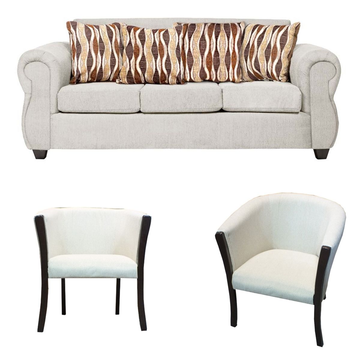 CASA WOW DECO - Living 3-1-1 Tela Monaco Beige