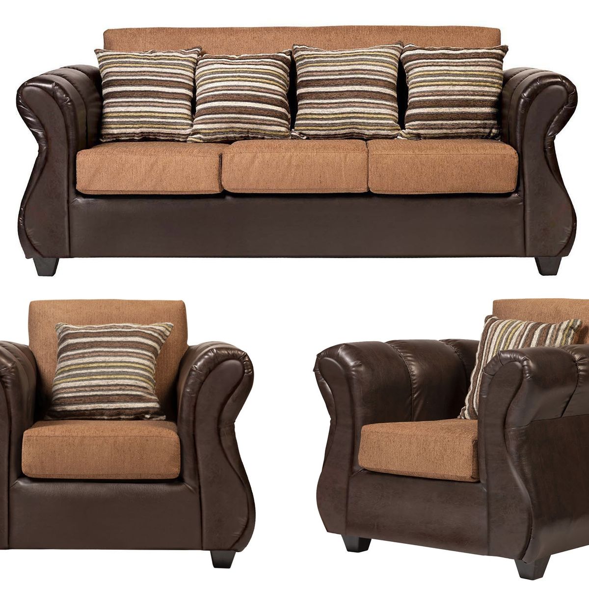 CASA WOW DECO - Living 3-1-1 Tela Helena Café