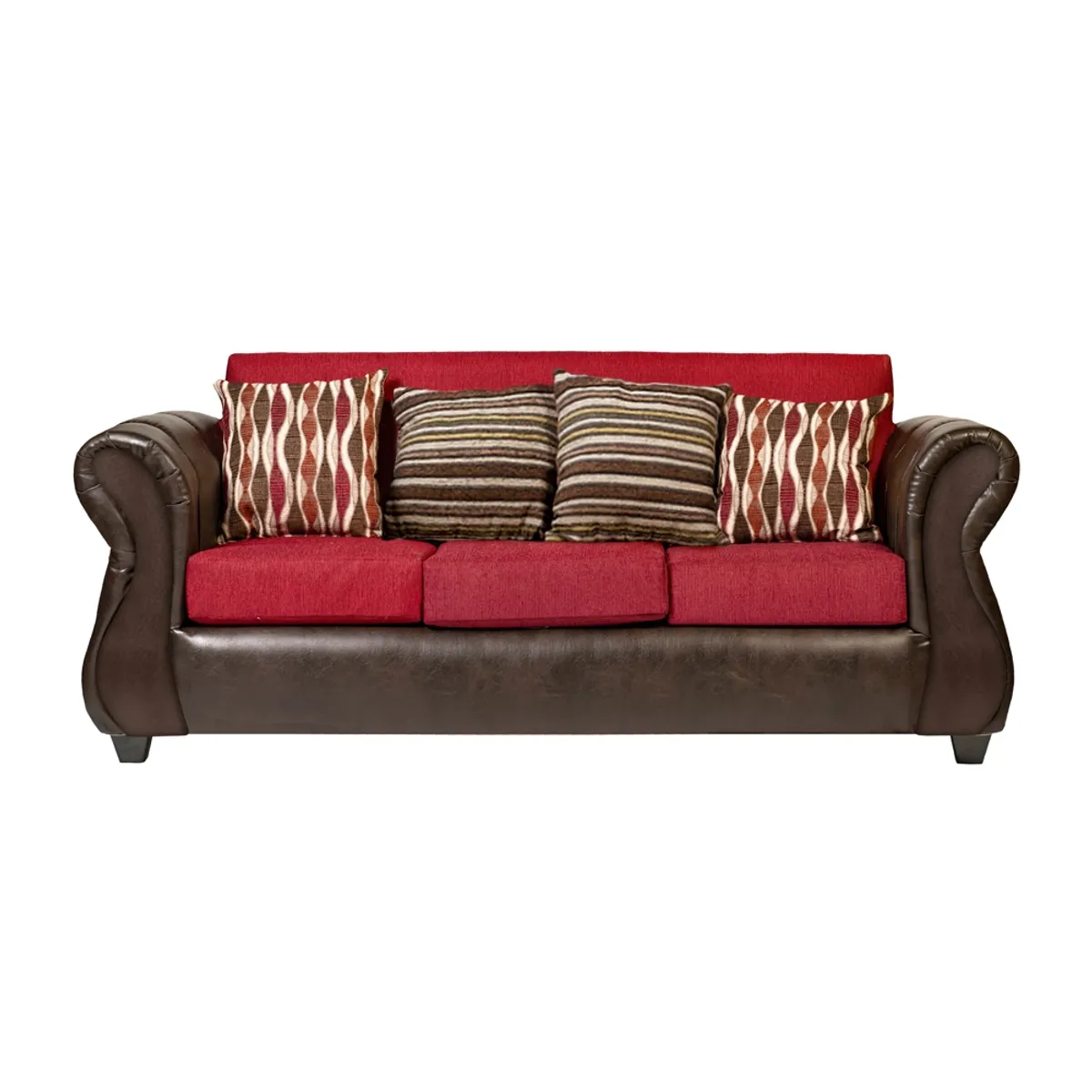 CASA WOW DECO - Sofá Verona 3C Tela Rojo