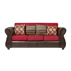 CASA WOW DECO - Sofá Verona 3C Tela Rojo