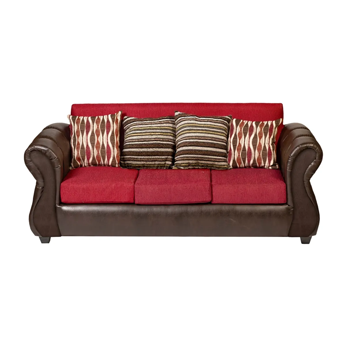 CASA WOW DECO - Sofá Verona 3C Tela Rojo