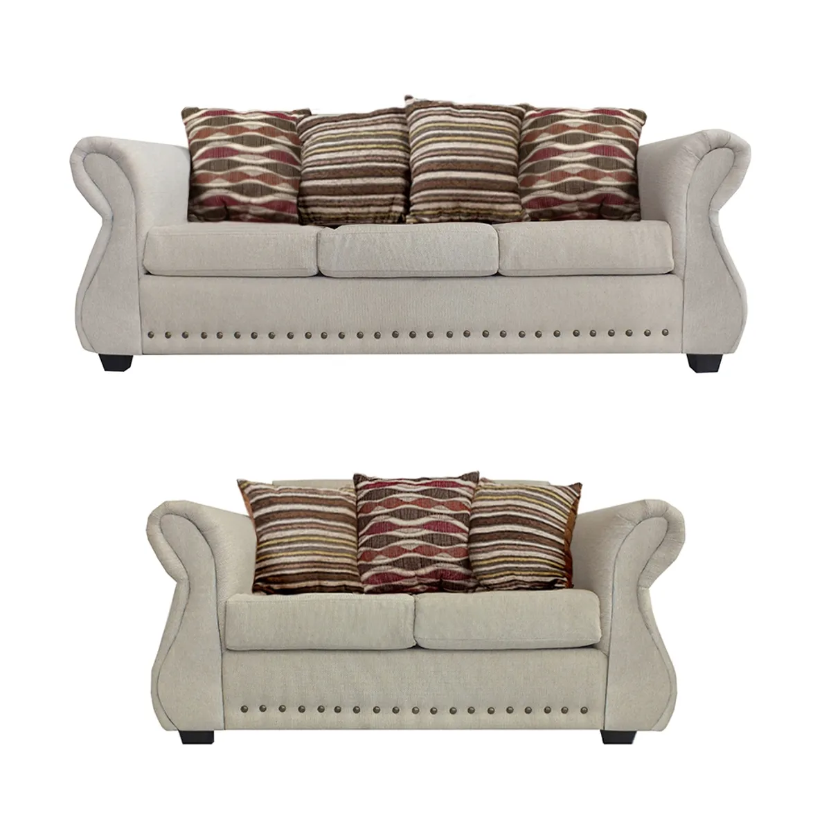 CASA WOW DECO - Living 3-2 Tela Roma Beige