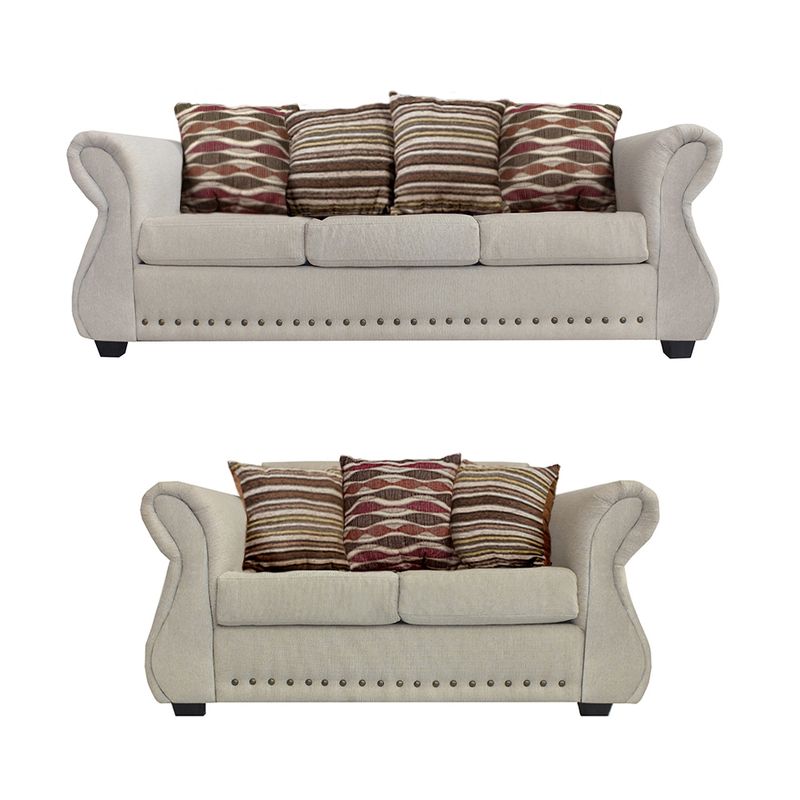 CASA WOW DECO - Living 3-2 Tela Roma Beige