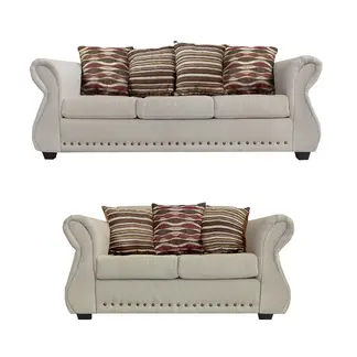 CASA WOW DECO - Living 3-2 Tela Roma Beige