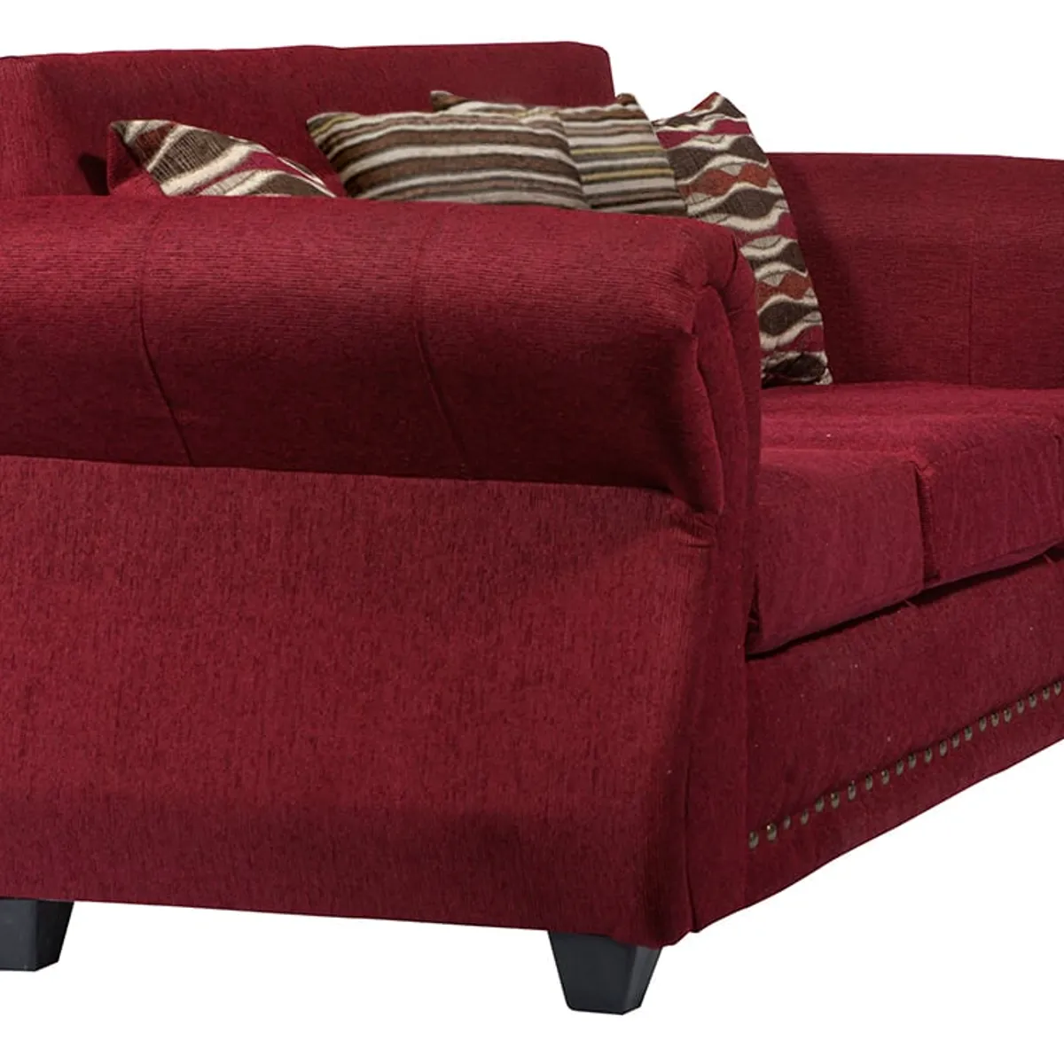 CASA WOW DECO - Living 3-2 Tela Roma Rojo