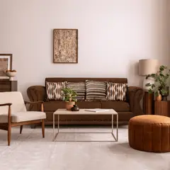 CASA WOW DECO - Sofá Roma 3C Tela Café