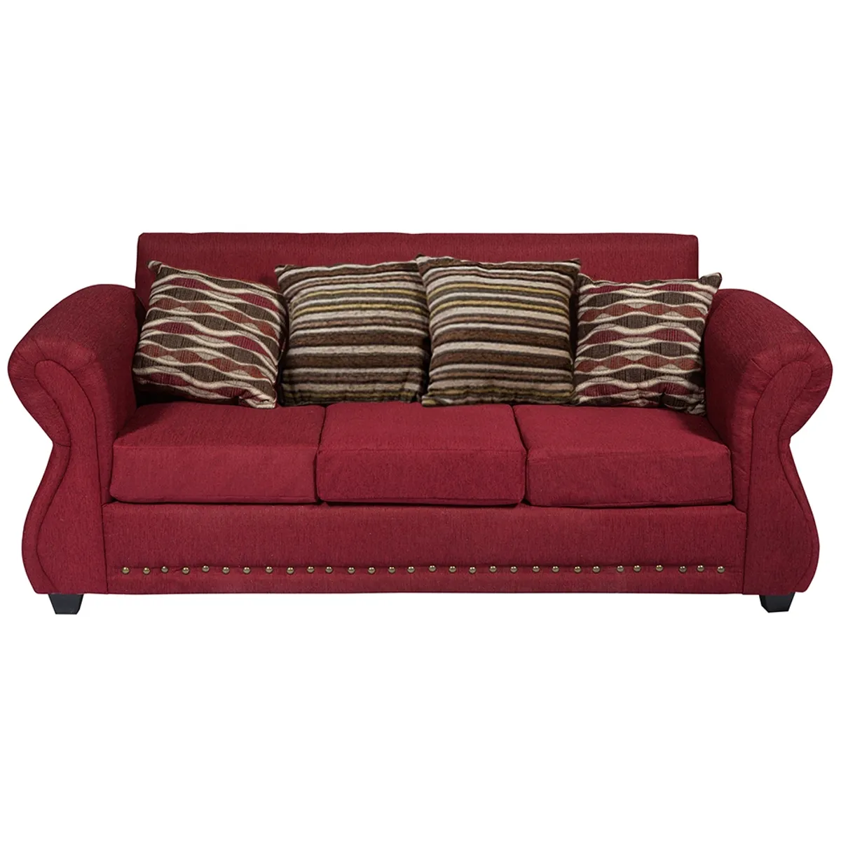 CASA WOW DECO - Sofá Roma 3C Tela Rojo