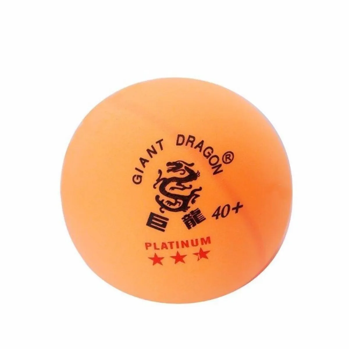 GIANT DRAGON - Pack 6 pelotas de Ping Pong 3 Star Naranjas