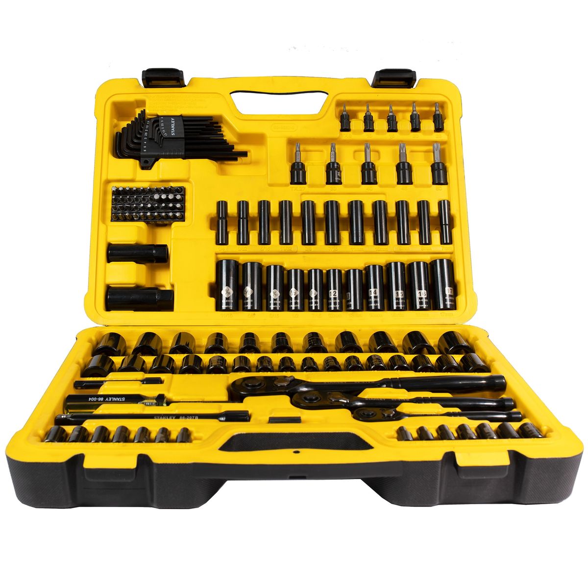 STANLEY - Set Mecánico 150 Pzas 1/4', 1/2', 3/8' STANLEY STMT75071-LA