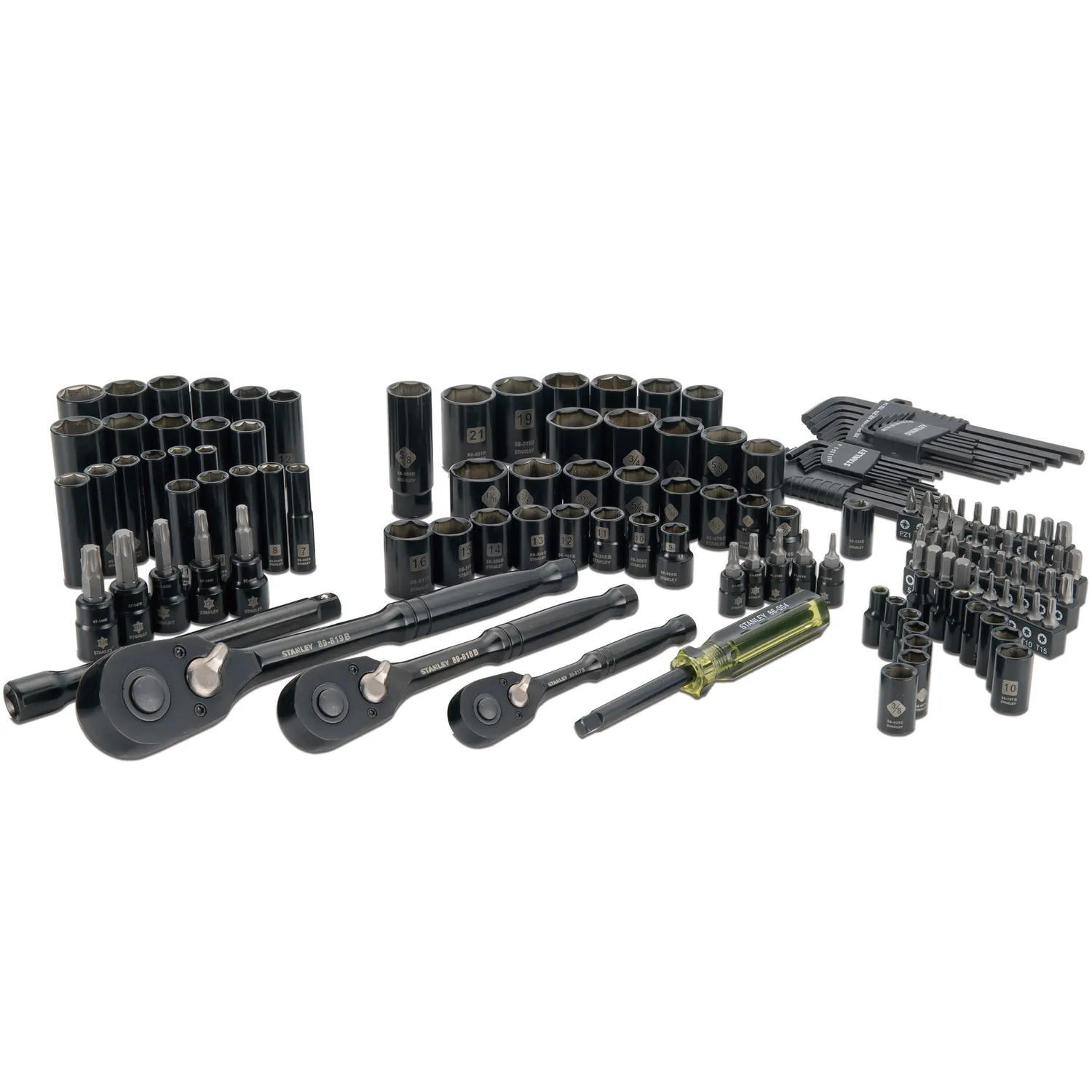 STANLEY Set Mecánico 150 Pzas 1/4', 1/2', 3/8' STANLEY STMT75071