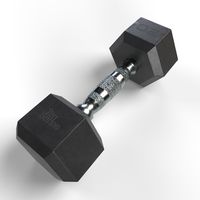 Mancuerna Hexagonal Recubierta En Caucho 20 Kg