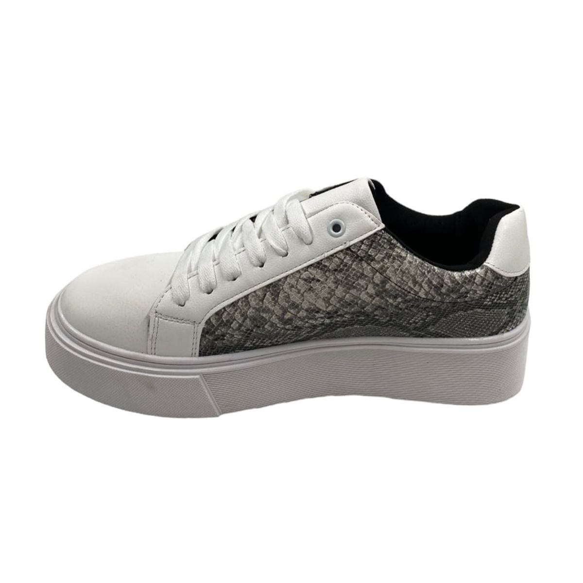 GENERICO - Zapatilla Blanca Plataforma Mujer
