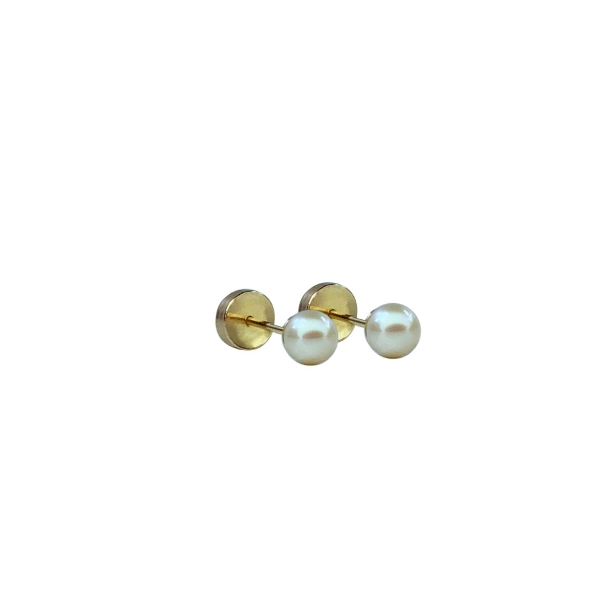 MODAS LILLO - Aro Bebé Abridor Perla 4.5 mm oro 18k Joyas Modas Lillo