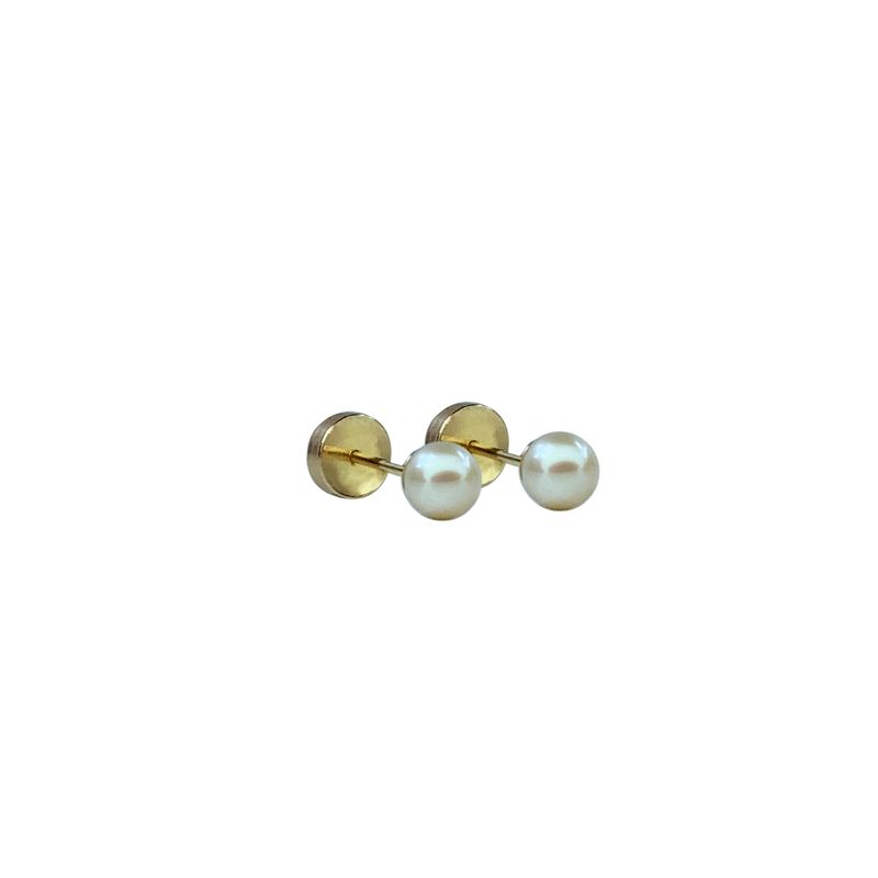MODAS LILLO - Aro Bebé Abridor Perla 3.5 mm oro 18k Joyas Modas Lillo…