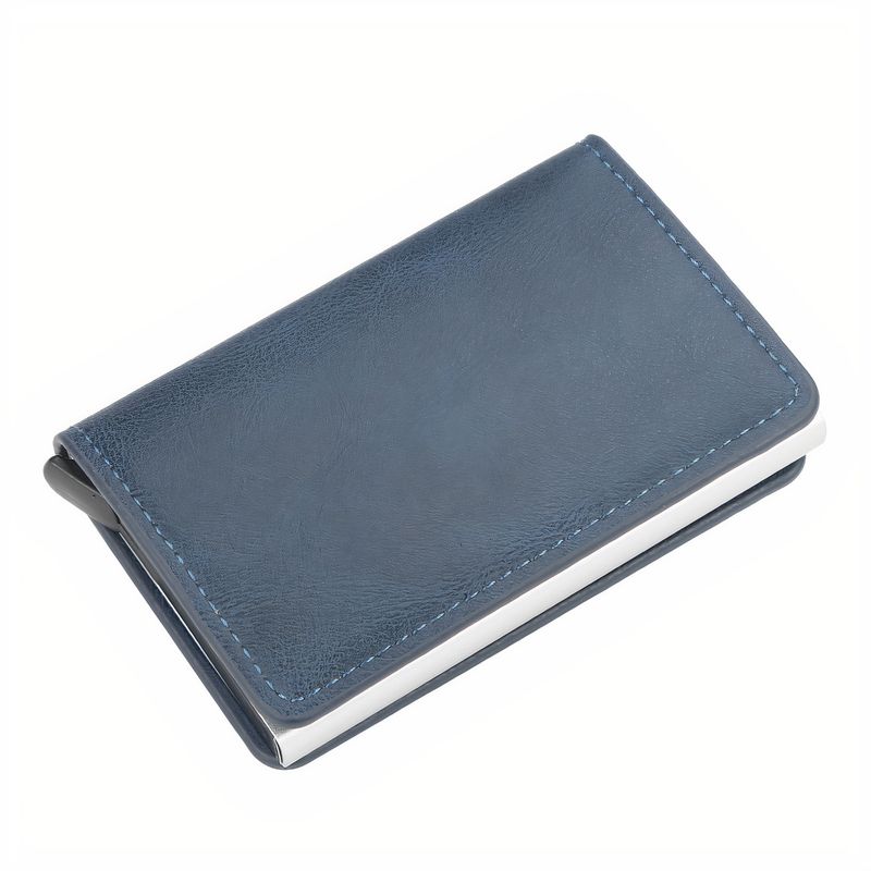 GENERICO - Billetera Minimalista Tarjetero Hombre  Mujer Rfid Cuero Pu