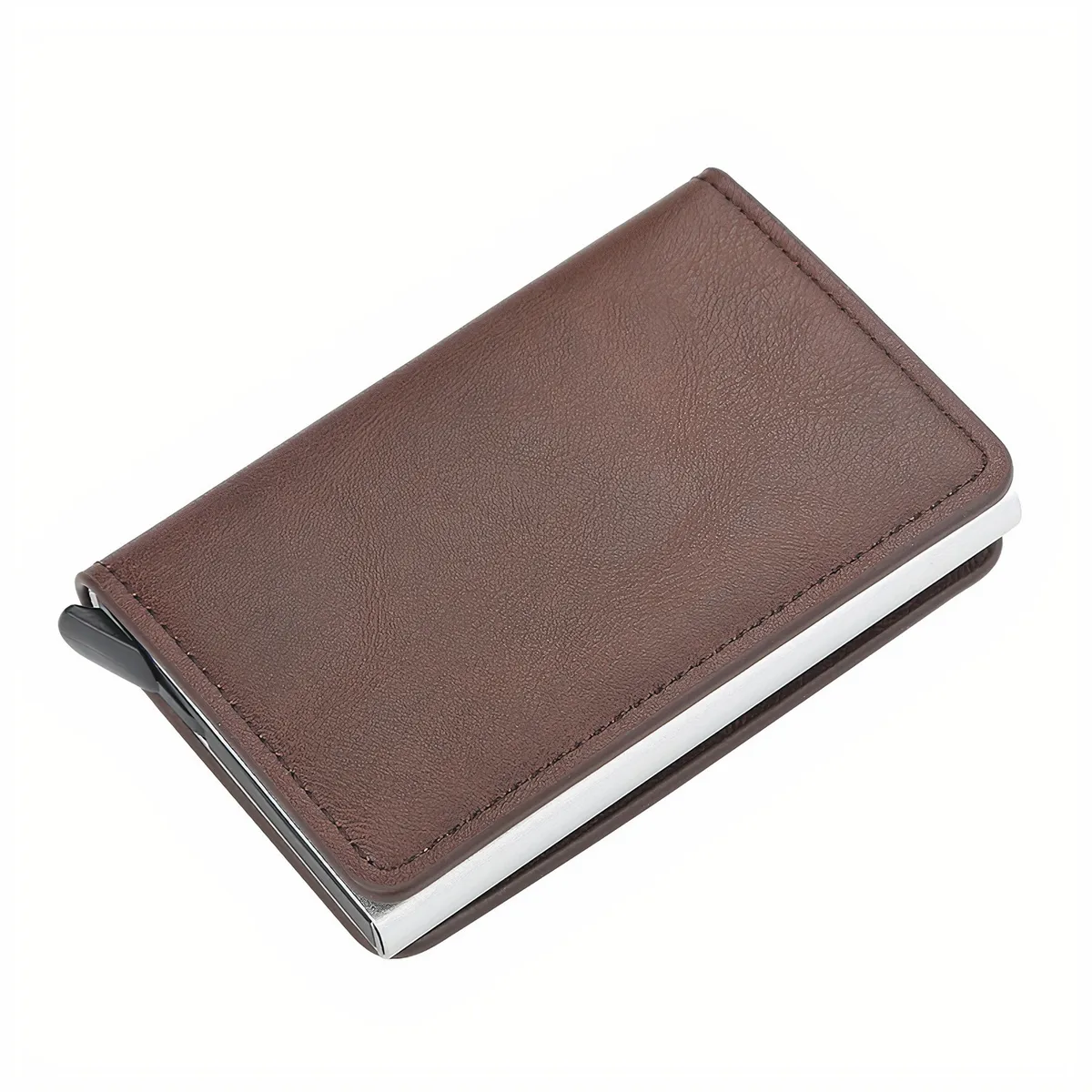 GENERICO - Billetera Minimalista Tarjetero Hombre  Mujer Rfid Cuero Pu