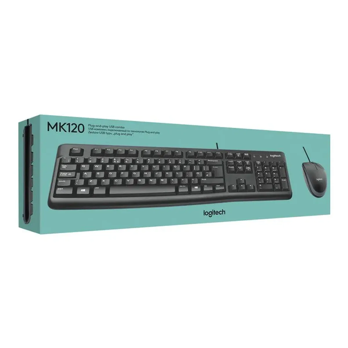 LOGITECH - Kit De Teclado Y Mouse Logitech Mk120 Español Latinoamérica