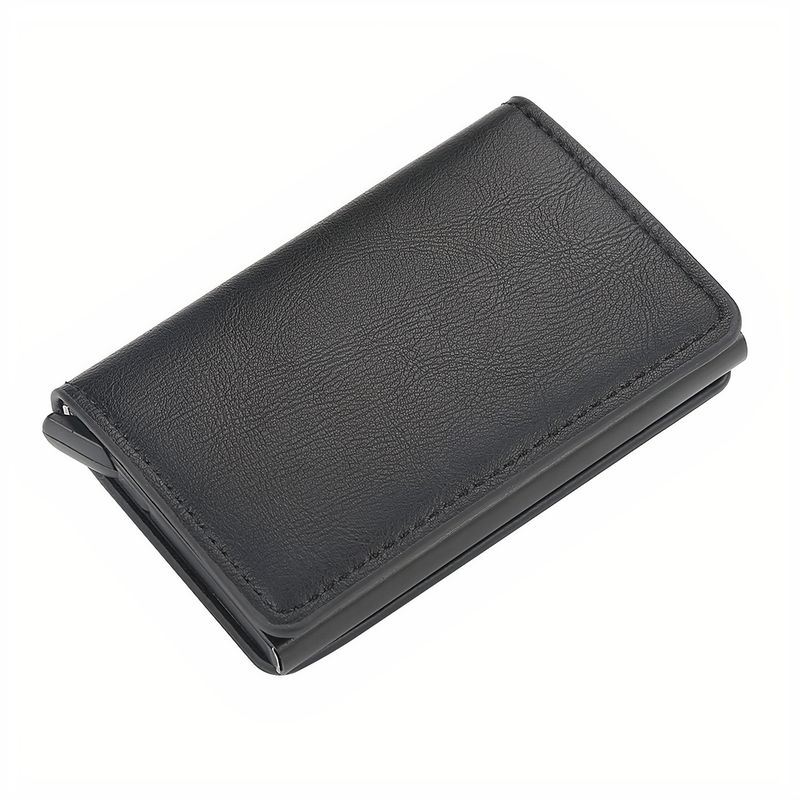 GENERICO - Billetera Minimalista Tarjetero Hombre  Mujer Rfid Cuero Pu