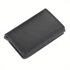 GENERICO - Billetera Minimalista Tarjetero Hombre Mujer Rfid Cuero Pu
