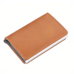 GENERICO - Billetera Minimalista Tarjetero Hombre Mujer Rfid Cuero Pu
