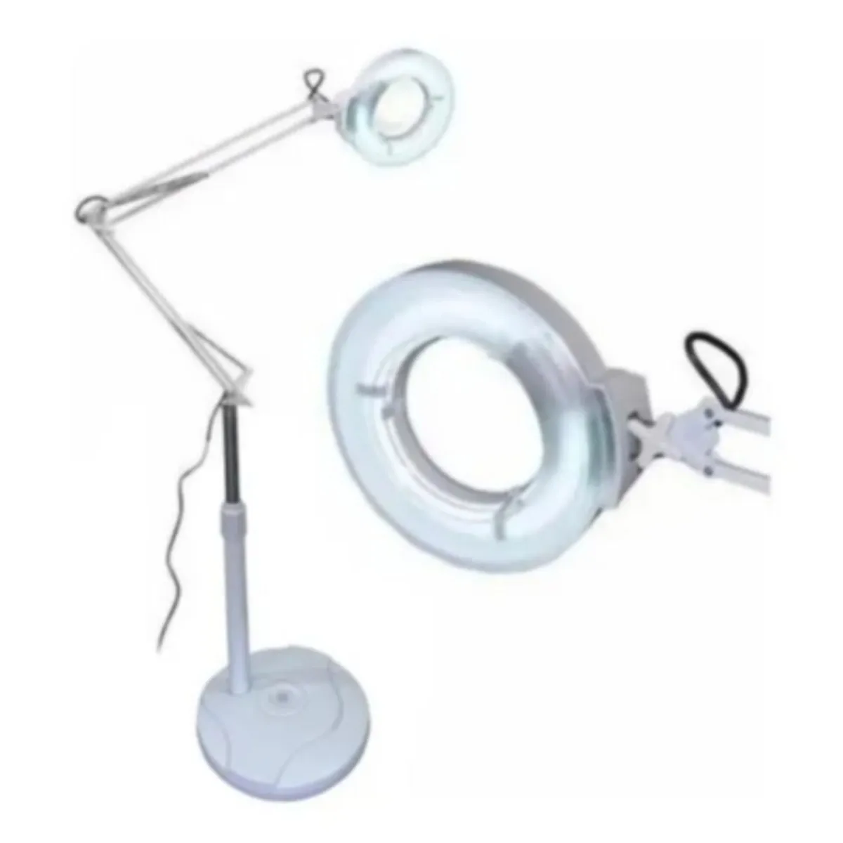 GENERICO - Lampara Lupa Con Luz Led Pedestal Rueda Cosmetologia…