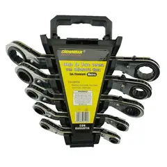 GENERICO - Juego De Llaves Chicharras Curvas 5 Piezas Crownman