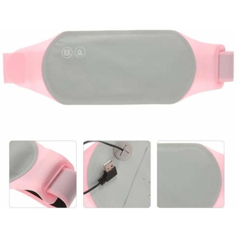 GENERICO - Cinturón Almohadilla Calefacción  Usb Para  Alivió Menstrual Cólicos