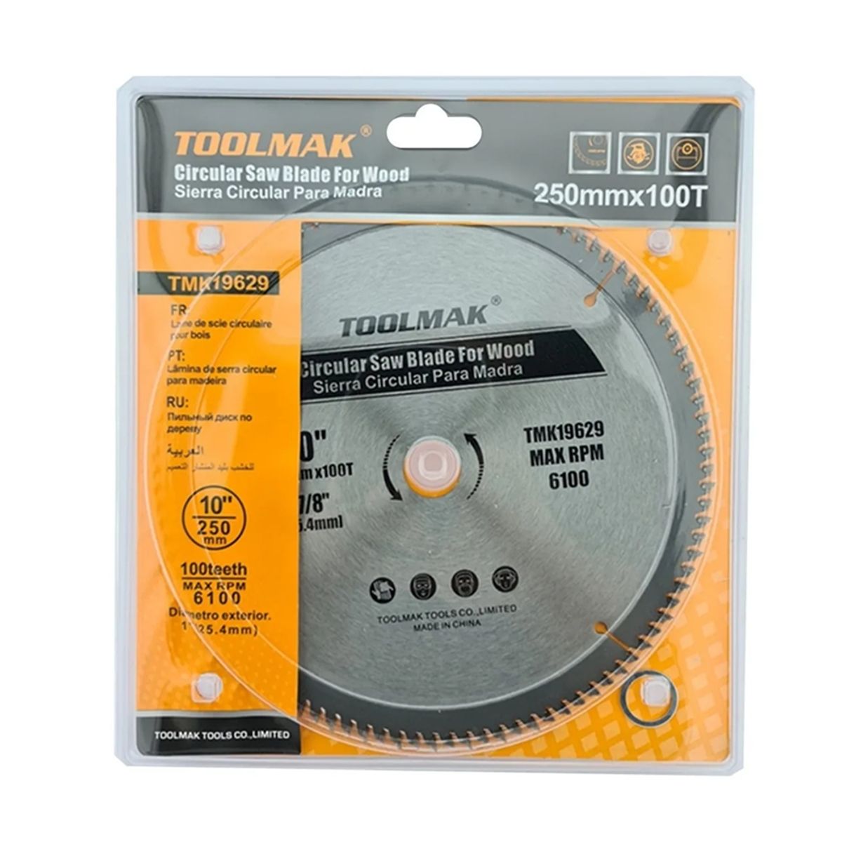 GENERICO - Disco De Sierra Circular 10 Pulgadas 100 Dientes Toolmak