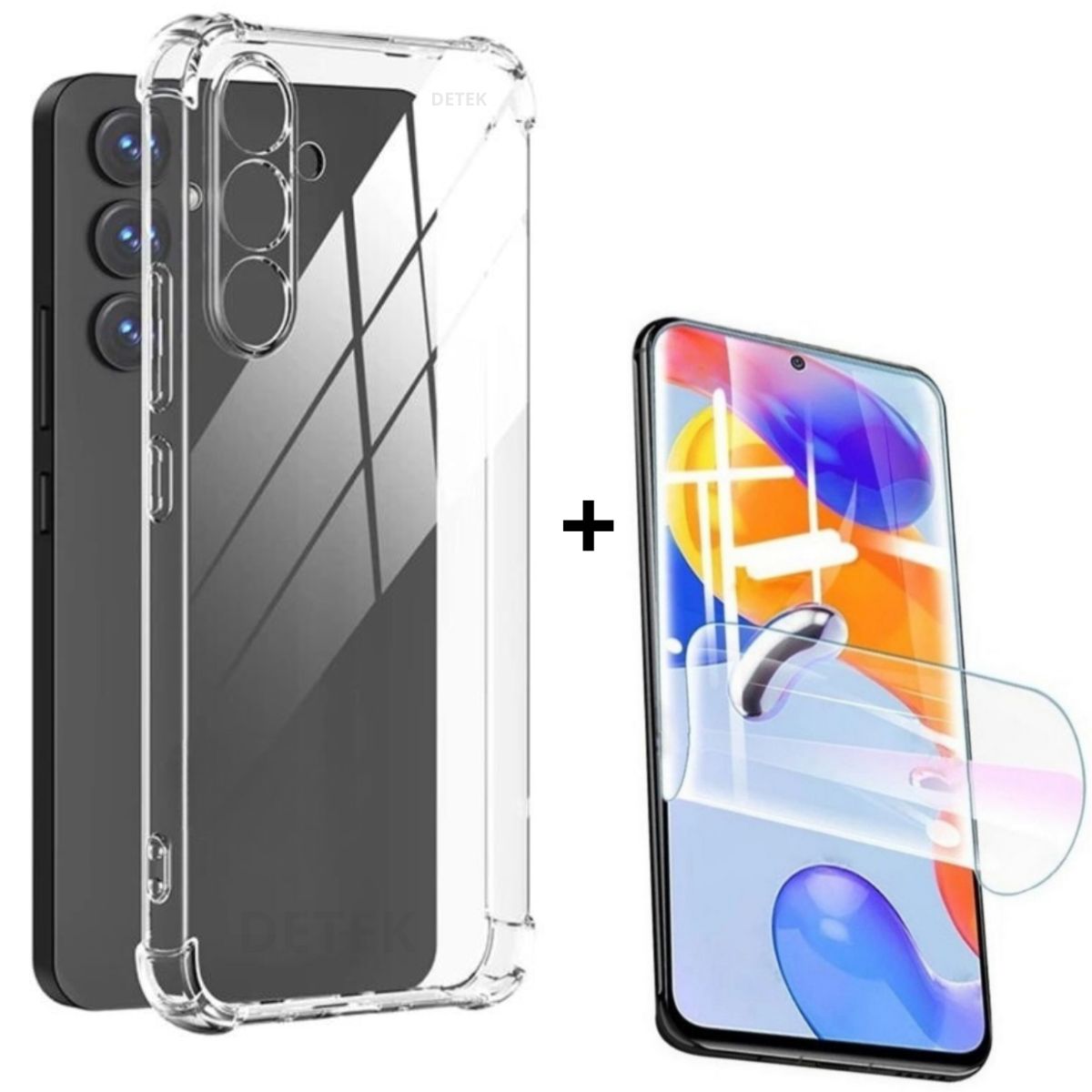 GENERICO - Carcasa transparente reforzada para Samsung A34 5G Más Lámina hidrogel