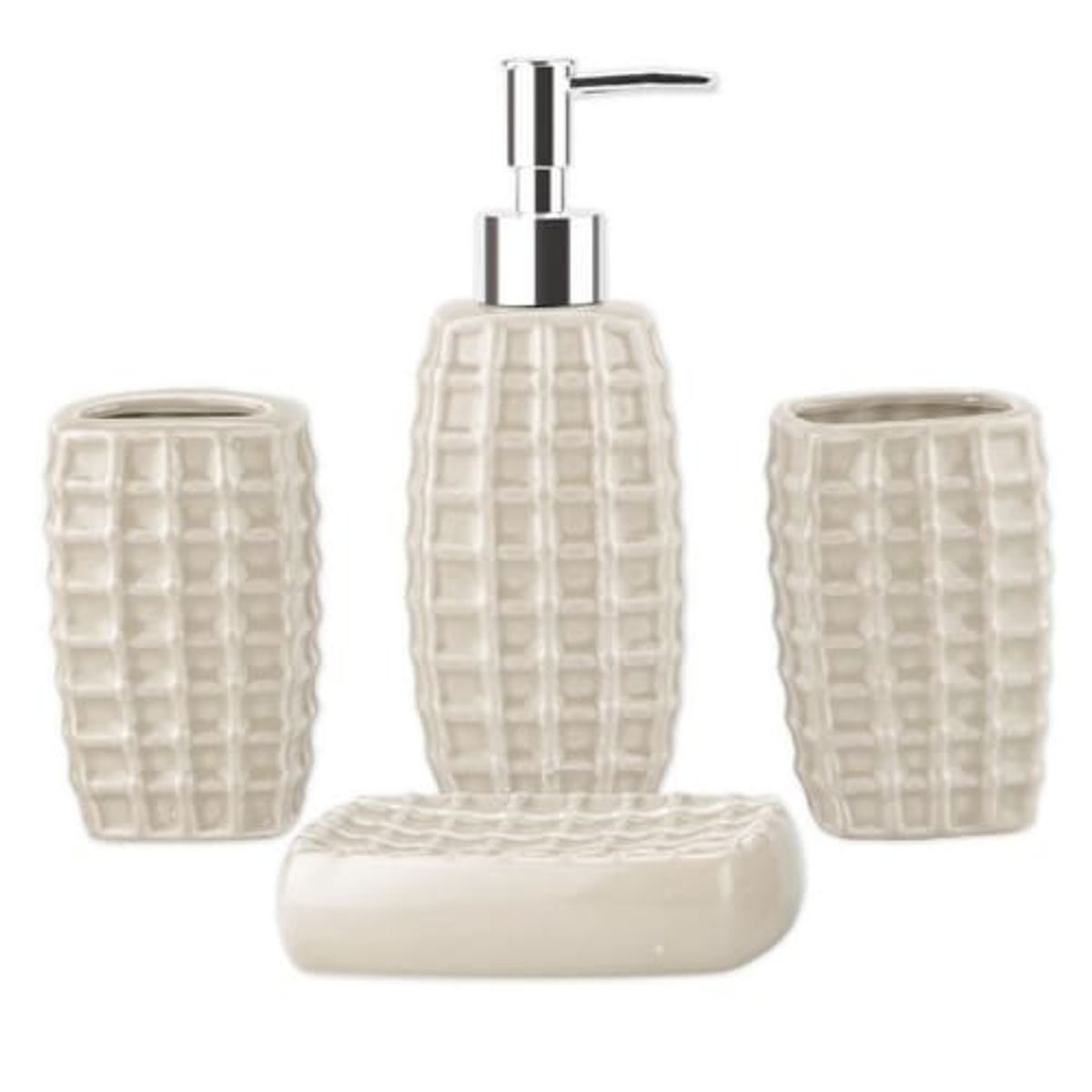 GENERICO - Set De Baño 4 Piezas Portacepillos Pasta Jaboneras & Vaso…