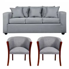 SITIAL HOME - Living Kabul 311 Sofa y Sitiales Color Gris Claro