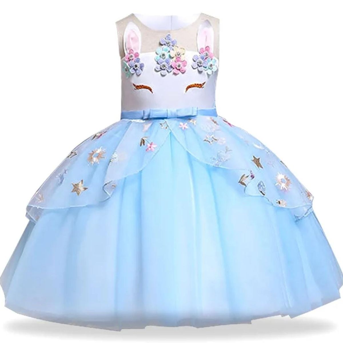GENERICO - Vestido de Unicornio de Fiestas cumpleaños Princesa