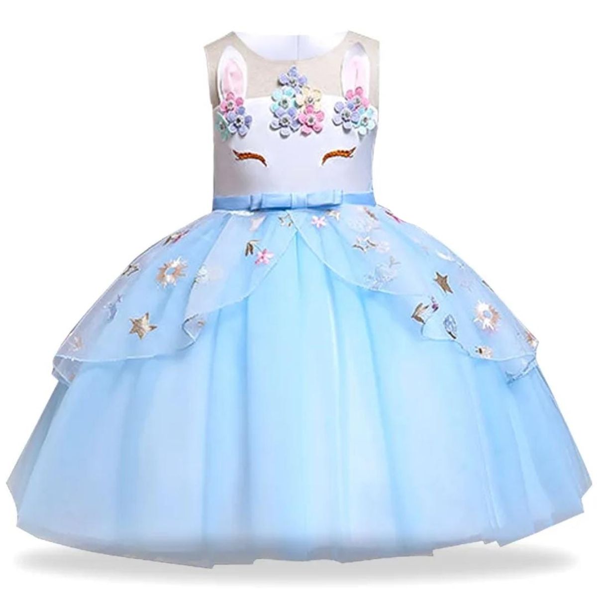 GENERICO - Vestido de Unicornio de Fiestas cumpleaños Princesa