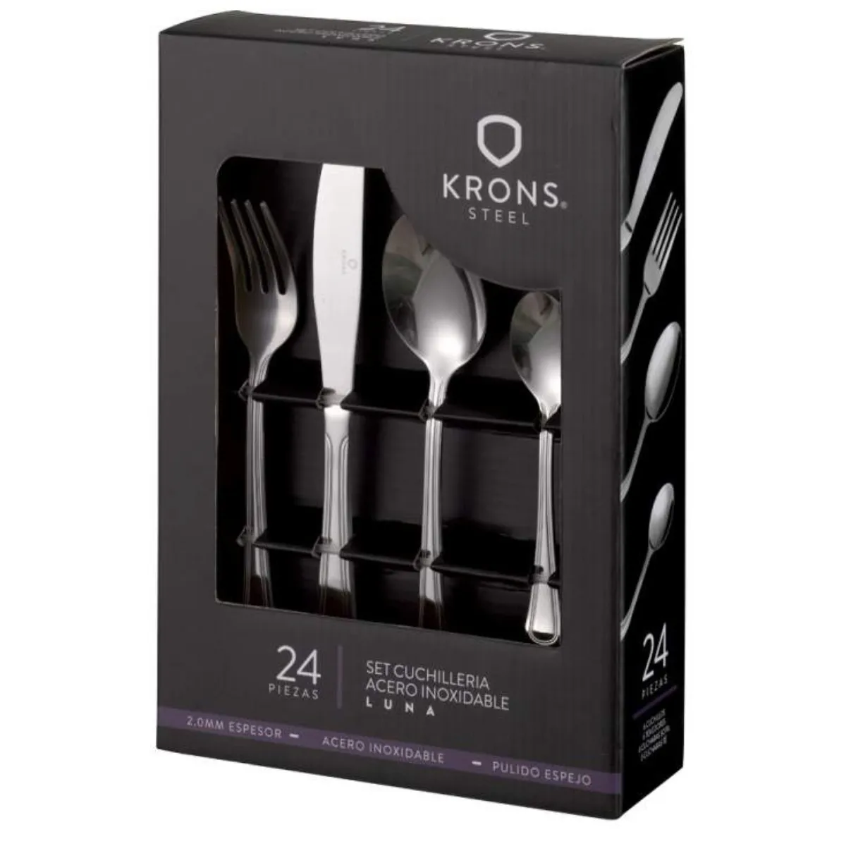 KRONS - JUEGO DE CUCHILLERIA 24 PIEZAS LUNA KRONS