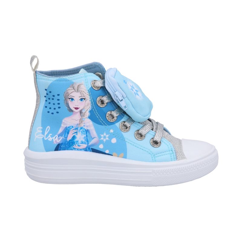 FROZEN - Zapatilla Lona Alta Infantil FROZEN Celeste