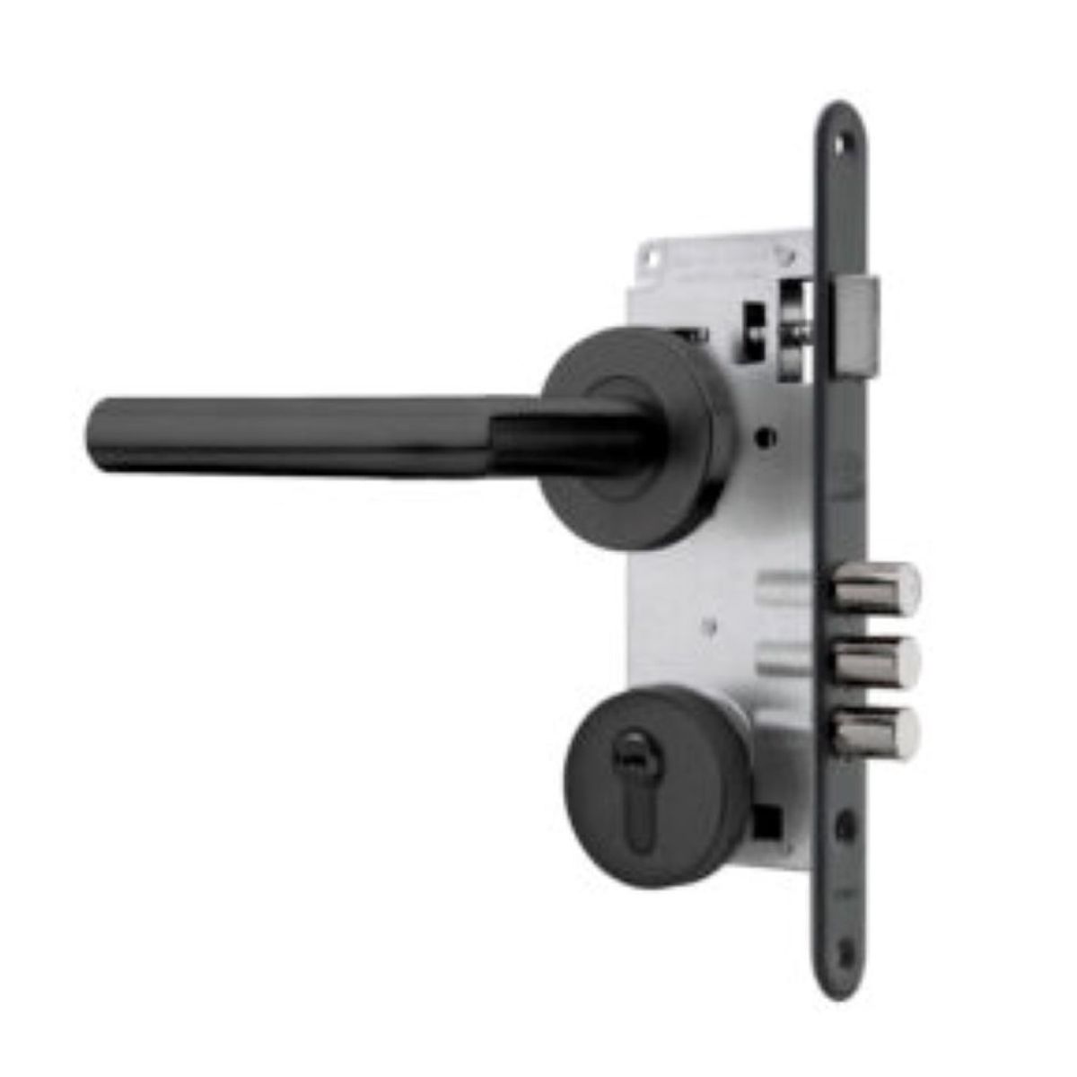 POLI - Cerradura Embutida Toscana Black B60 Poli Acceso 1/2