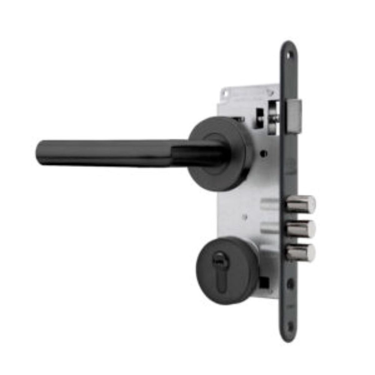 POLI - Cerradura Embutida Toscana Black B60 Poli Acceso 1/2