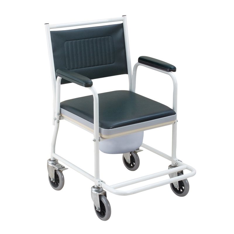 FIRST CARE - SILLA DE BAÑO CON RUEDAS ACERO