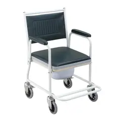 FIRST CARE - SILLA DE BAÑO CON RUEDAS ACERO