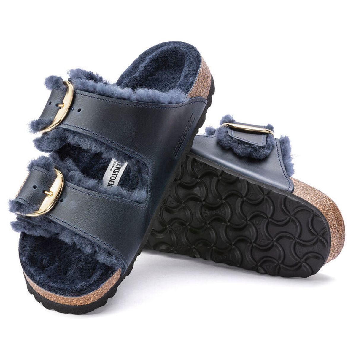 BIRKENSTOCK - Sandalia Arizona Sheepskin Midnight Birkenstock