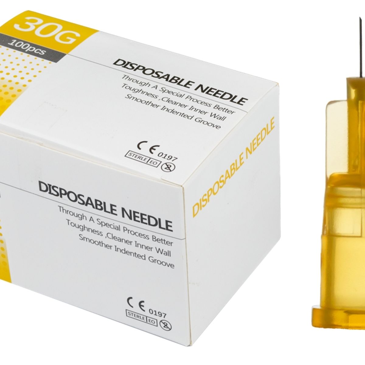 GENERICO - Aguja Hipodérmica 30G* 4MM * 100 Unidades…