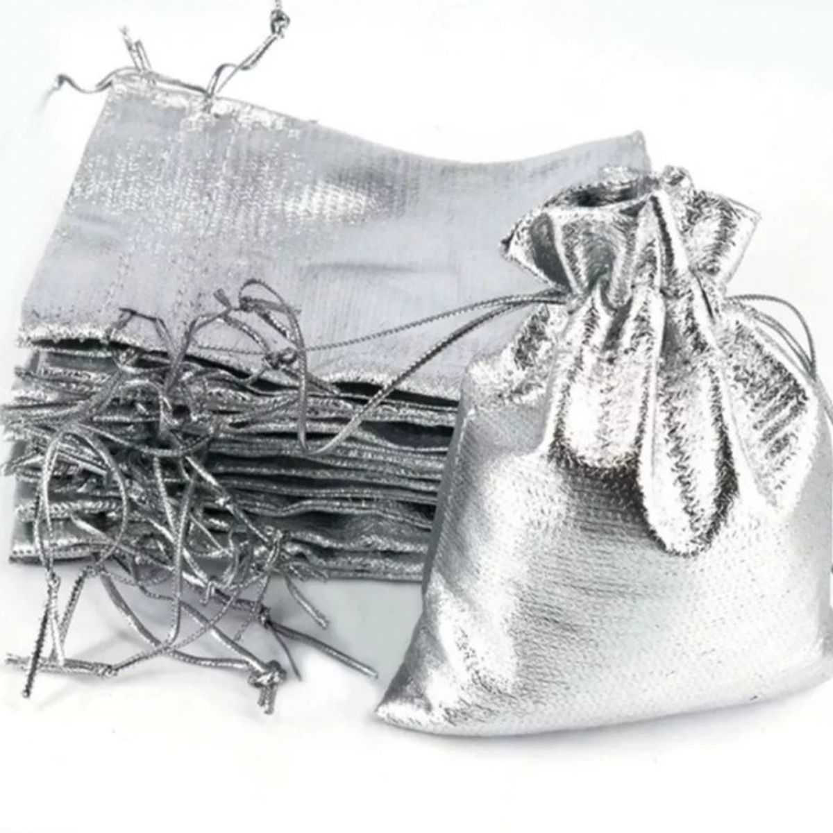 GENERICO - Bolsas Organza Metalizada 9x7 Cms Paquete x 100 Und…