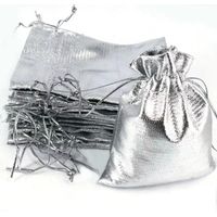 Bolsas Organza Metalizada 9x7 Cms Paquete x 100 Und…