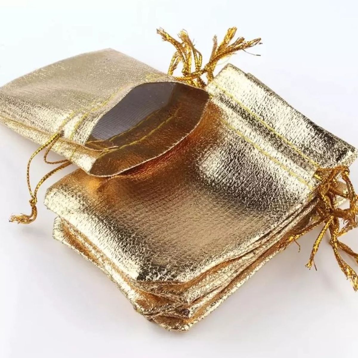 GENERICO - Bolsas Organza Metalizada 9x7 Cms Paquete x 100 Und…