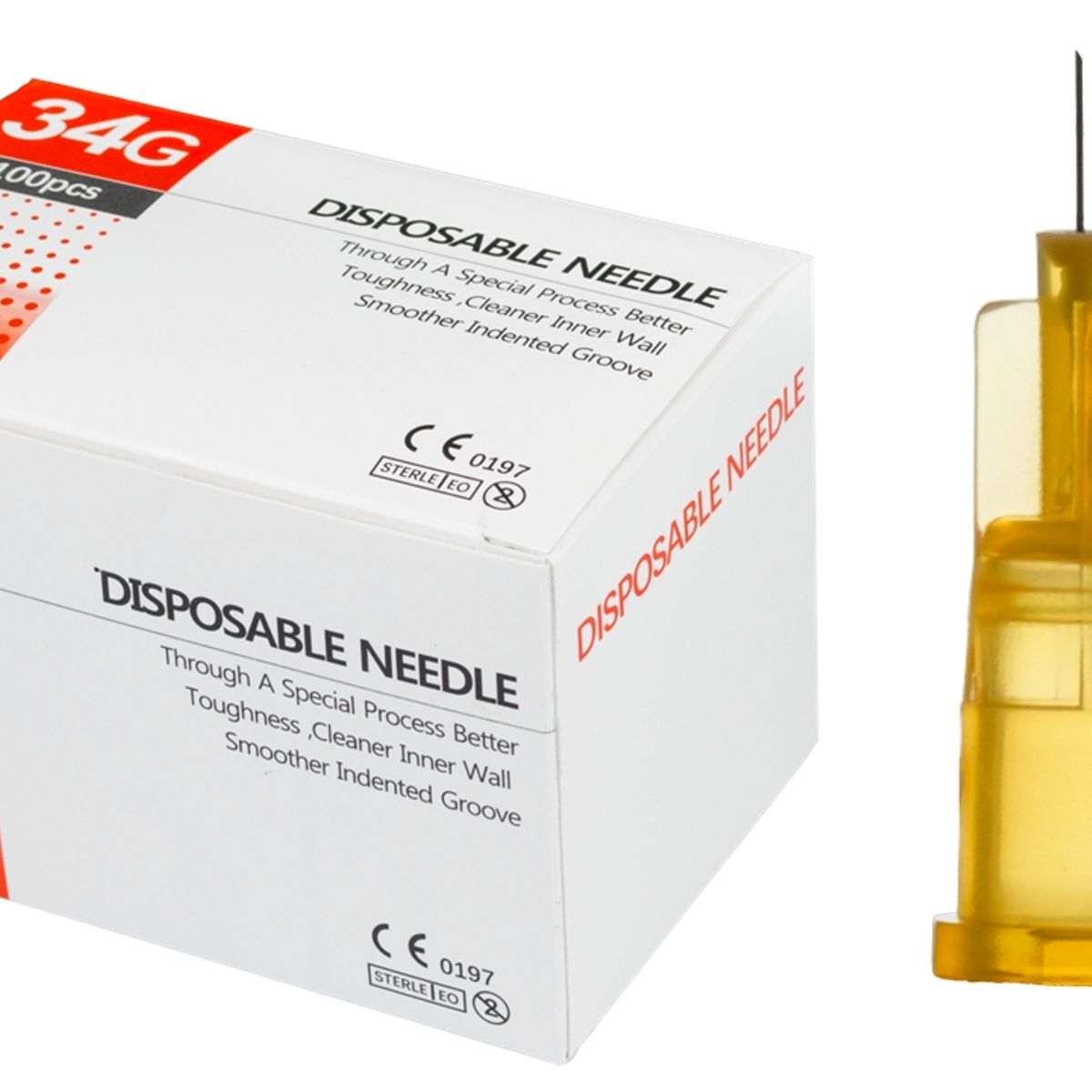 GENERICO - Aguja Hipodérmica 34G* 4MM * 100 Unidades…