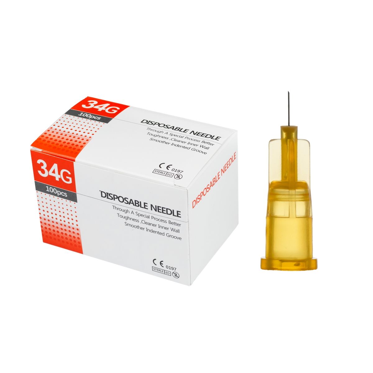 GENERICO - Aguja Hipodérmica 34G* 4MM * 100 Unidades…