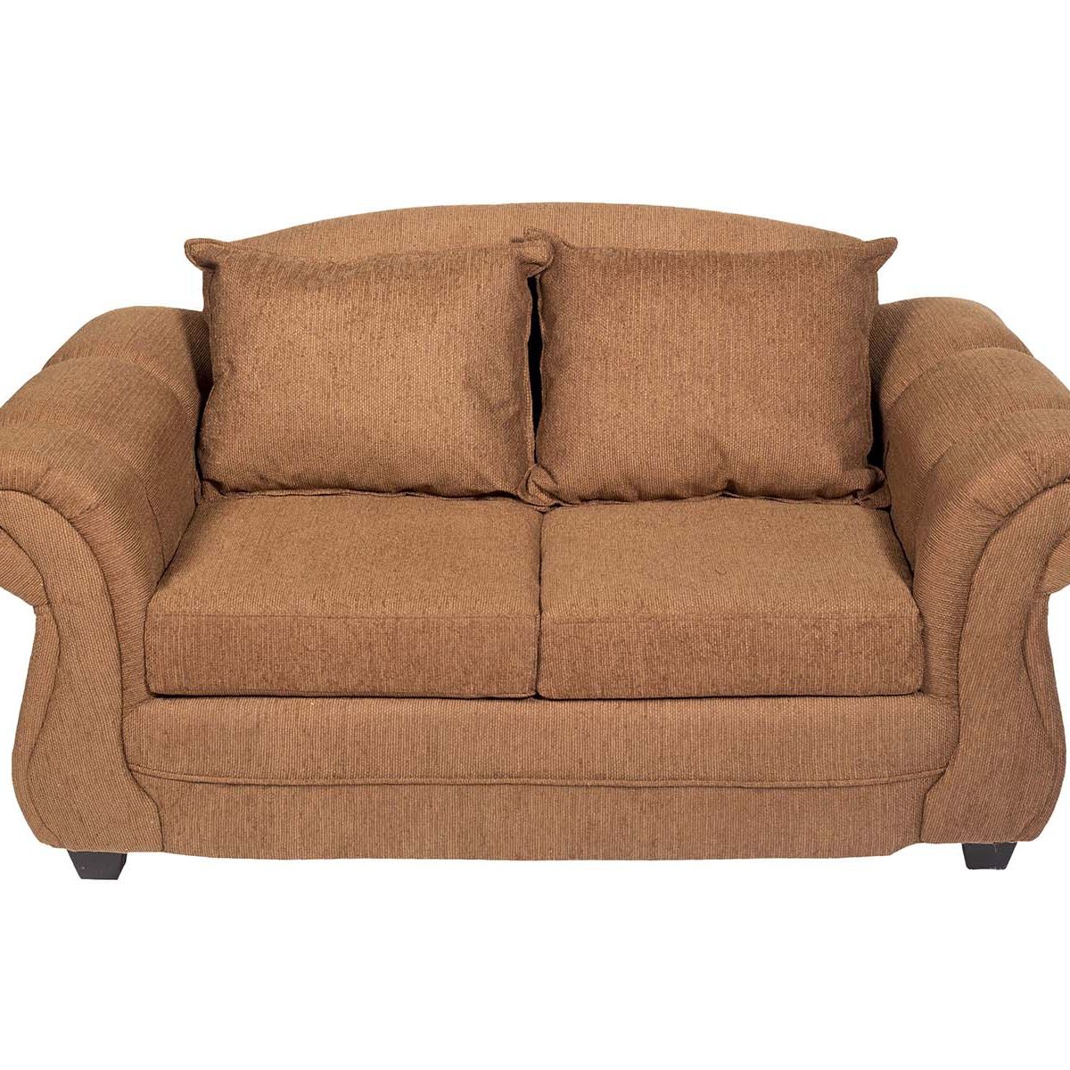 CASA WOW DECO - Sofá Palermo 2C + 2 Sitiales Café