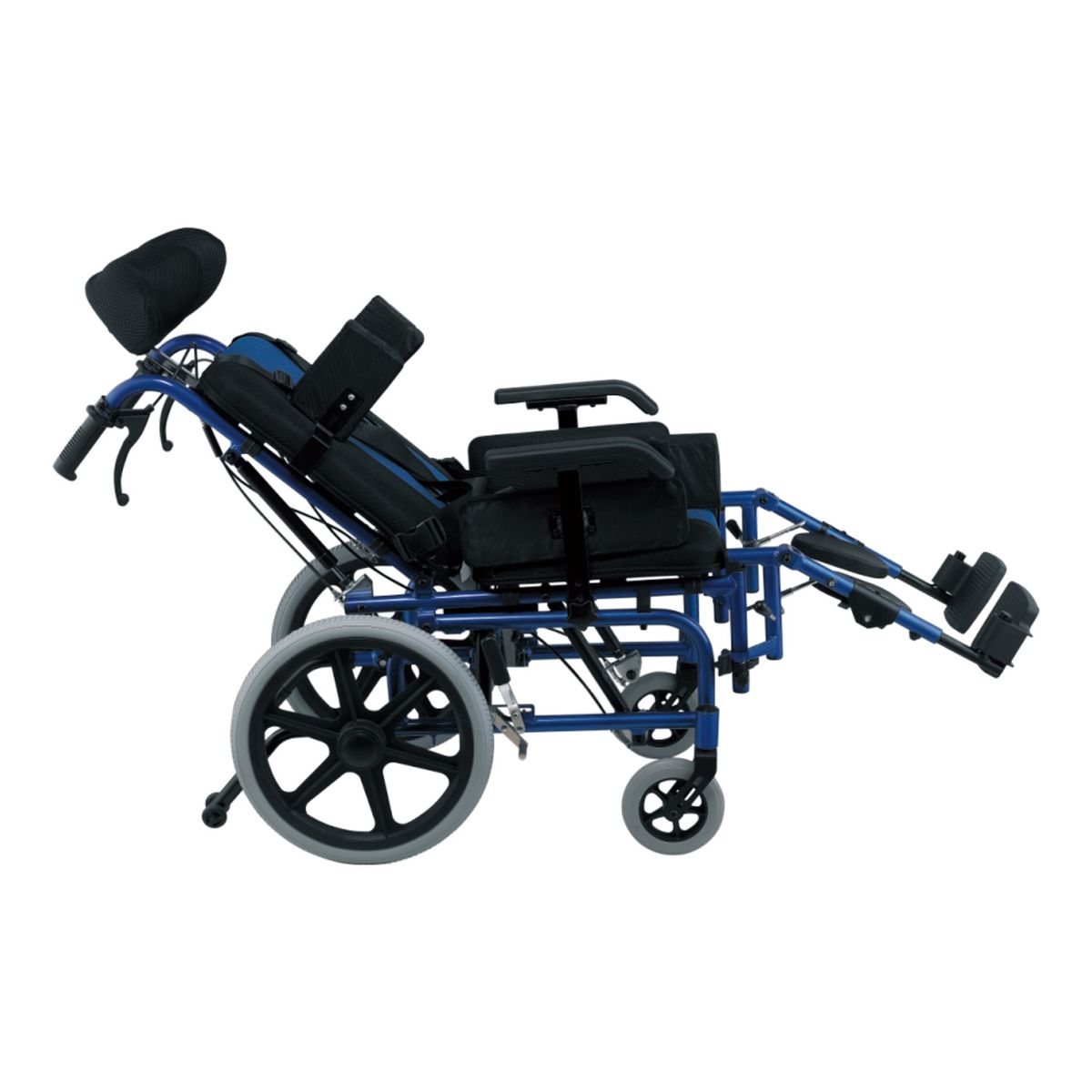 FIRST CARE - SILLA DE RUEDAS RECLINABLE NIÑO AZUL PRO